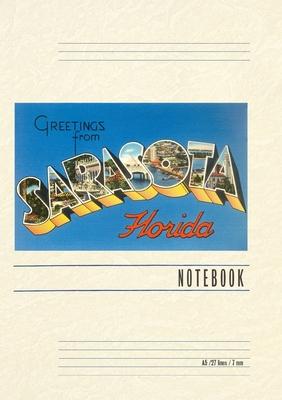 Vintage Lined Notebook Greetings from Sarasota, Florida