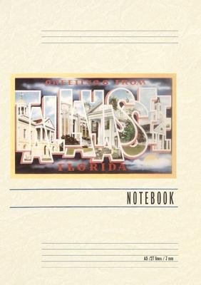 Vintage Lined Notebook Greetings from Tallahassee, Florida