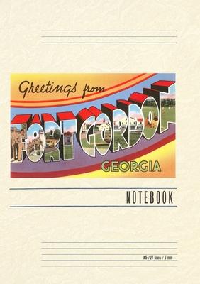 Vintage Lined Notebook Greetings from Ft. Gordon