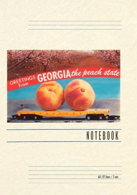 Vintage Lined Notebook Greetings from the Peach State