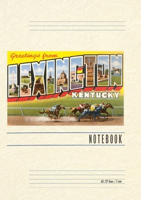 Vintage Lined Notebook Greetings from Lexington, Kentucky