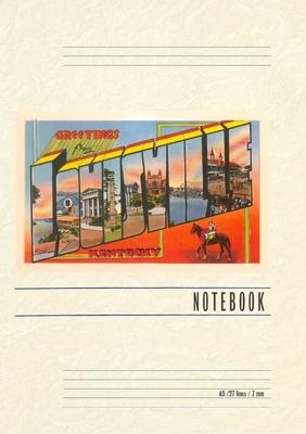 Vintage Lined Notebook Greetings from Louisville, Kentucky