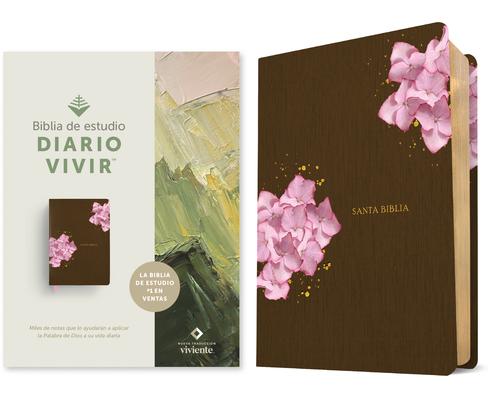 Biblia de Estudio del Diario Vivir Ntv (Sentipiel, Caf/Rosa, Letra Roja) Subscription