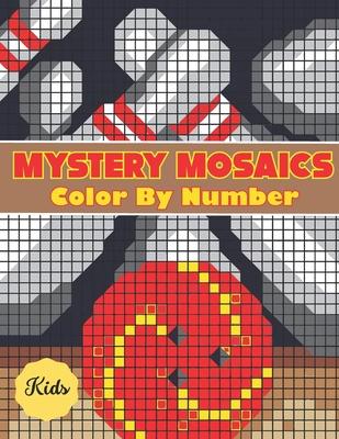 Mystery Mosaics Color By Number For Kids: Adults and Kids with Beautiful & Funny 50 Coloring Pages for Relaxation & Stress Relief Subscription