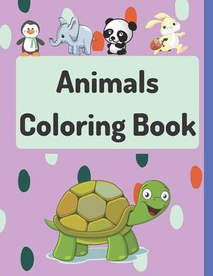 Animals Coloring Book: Fun Coloring Pages!!, Easy, LARGE, GIANT Simple Picture Coloring Books for Kids