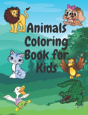 Animals Coloring Book for kids: (For Kids Aged 6-12) 60 pages of Awesome Animals