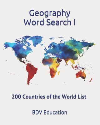 Geography Word Search: 200 Countries of the World List