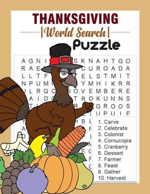 Thanksgiving Word Search Puzzle: 500 Word List Puzzles To Celebrate Thanksgiving and Fall Season I Holiday Fun and Gift for Puzzle Lovers.