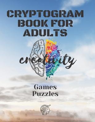 Cryptograms Books For Adults: Puzzles and games to Sharp Your Mind,50 Pages (1 dition)