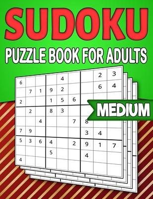 Sudoku Puzzle Book for Adults Medium: Christmas Sudoku Book for Adults - 9X9 Grids - 240 Medium Sudokus with Solutions