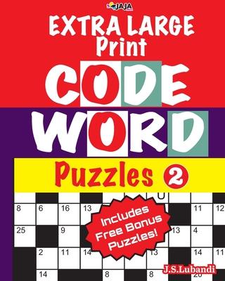 EXTRA LARGE Print CODEWORD Puzzles; Vol.2