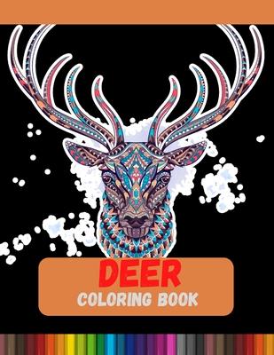 Deer Coloring Book: Relaxation with Deer Coloring Pages