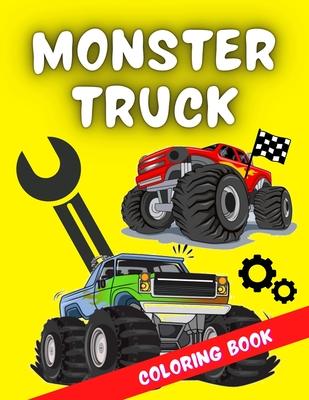 Monster Truck Coloring Book: A very special coloring book for kids of all ages who love trucks & racing cars. It includes over 40 designs of the wo