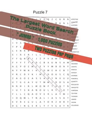 The Largest Word Search Puzzle Book: 1,000 Puzzles - JUMBO size LARGE print