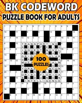 BK Codeword puzzle book for adults: Large print codebreaker puzzle book for adults & seniors - 100 Puzzle from (BK Bouchama)