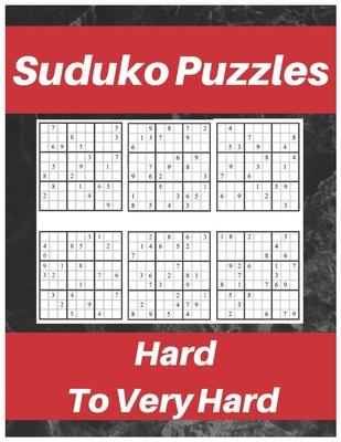 Sudoku Puzzles Hard To Very Hard.: Puzzle Book For Adult, Contains Challenging Sudoku Puzzles With Answers.