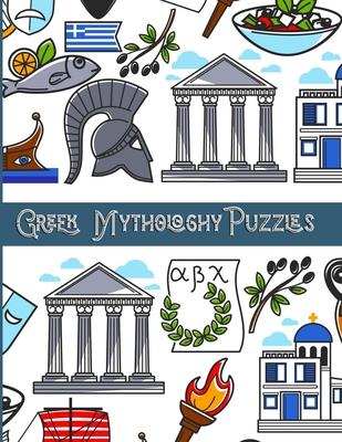 Greek Mythology Puzzles: Large Print Word Search and Complex Mazes Activity with Easy to Medium and Extreme Sudoku for Adult Anxiety - Ancient