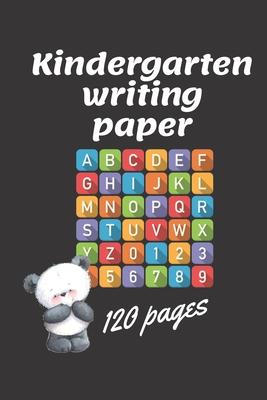 Kindergarten writing paperbook Ages 3-5: Trace Letters: Alphabet Handwriting Practice workbook for kids