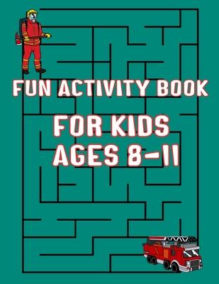 Fun Activity Book For Kids Ages 8-11: Mazes and Dot to Dot and Word search