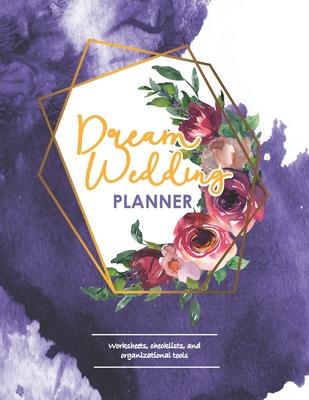 Dream Wedding Planner: Geometric Gold, Navy & Rose Bridal Checklist Book for Wedding Planning & Organization