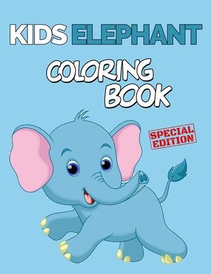 Kids Elephant Coloring Book: 152 Unique Single-Sided Coloring Pages, Inspire Mindfulness and Creativity, Fun Cute and Stress Relieving, Large 8.5x1