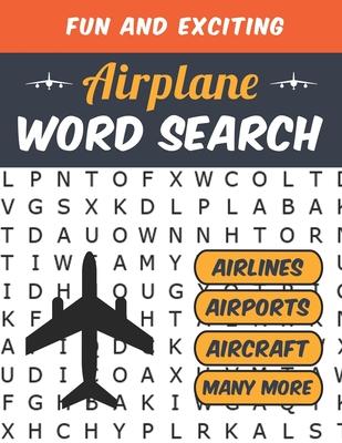 Airplane Word Search: Airline Pilot Gifts Aviation Themed Puzzles for Adults