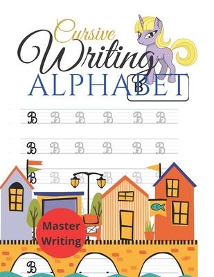 cursive writing alphabet: writing letters on cursive, practice handwriting cursive alphabet, master writing skills, very helpful for kids to wri