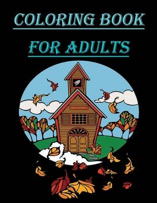 coloring book for adults: This coloring book is perfect, cute designs, adults relaxation featuring relaxing scenery, Each design is printed on o