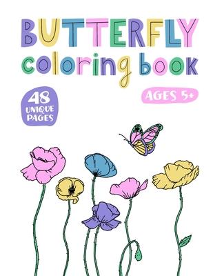 Butterfly Coloring Book: For Girls Teens or Adults