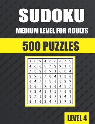 Sudoku Medium Level for Adults 500 Puzzles: sudoku puzzle books for adults