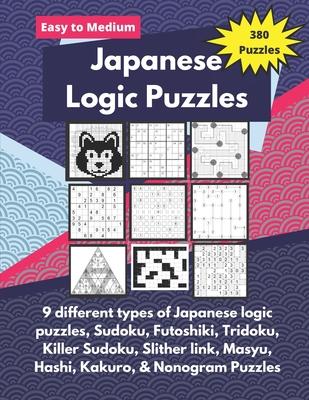 Japanese Logic Puzzles: Different types of logic puzzles (Sudoku, Futoshiki, Hashi, Nonogram and more!)