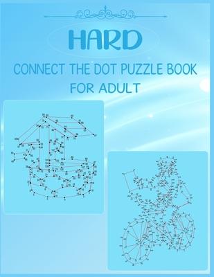 Hard Connect The Dot Puzzle Book For Adult: Stress Reliving and Challenging Dots