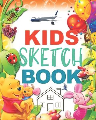 Kids Sketch Book: 8" X 10" a Kids Sketch Book with English Alphabets & Number and Some Other Design