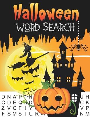 Halloween Word Search: Large Print Word Search Book for Adults with 40 Halloween Themed Puzzle, Halloween Gift Idea