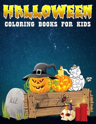 Halloween Coloring Books For Kids: Cute Spooky Scary Coloring Book