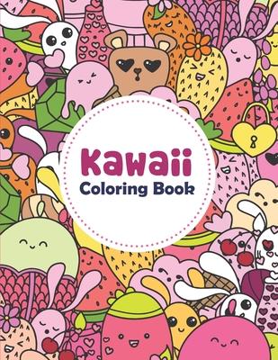 Kawaii Coloring Book: Fun And Relaxing Kawaii Colouring Pages For All Ages, Coloring Book For Adults And Kids Relaxing & Inspiration