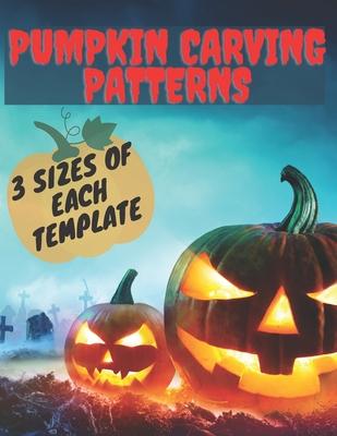 Pumpkin Carving Patterns. 3 Sizes of Each Template: 25 Halloween Stencils. Templates for children and adults from easy to difficult. Carving Spooky an