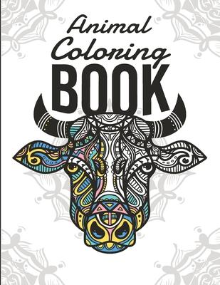 Animal Coloring Book: Coloring book for adults and adolescents - Mandalas - Anti-stress, relaxation, relaxation - Large format