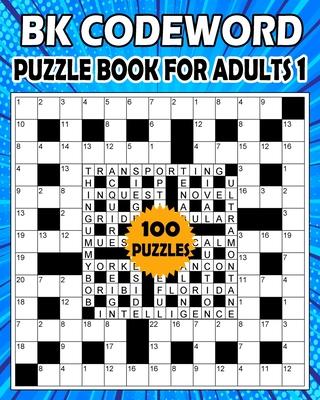 BK Codeword puzzle book for adults 1: Large print codebreaker puzzle book for adults & seniors - 100 Puzzle from (BK Bouchama)