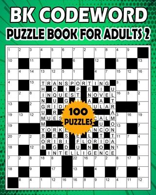 BK Codeword puzzle book for adults 2: Large print codebreaker puzzle book for adults & seniors - 100 Puzzle from (BK Bouchama)