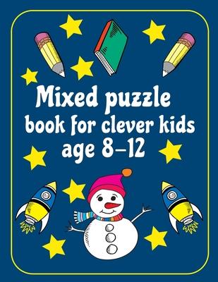 Mixed Puzzle Book for Kids Ages 8-12: kids activity book Word search, Sudoku, Mazes, Brain Training Puzzles For Kids, with Solutions