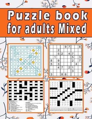 Puzzle book for adults Mixed: Large print Puzzle book! Soduko, word search, CodeWord and CrossWord 111 pages