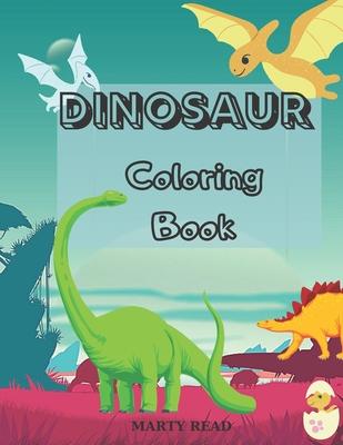 Dinosaur Coloring Book: 27 Dinosaur Illustrations for Kids age 3- 12