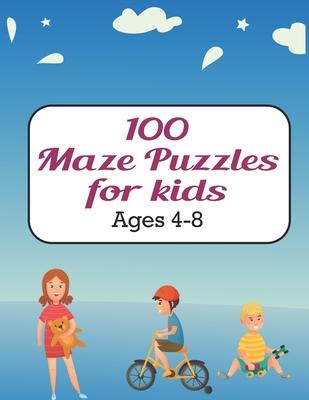 100 Maze Puzzles for Kids ages 4-8: Maze activity book for ages 4-8 - Challenging and Fun Maze Puzzles for Kids, Toddlers, Boys and Girls Ages 4-8 (Ma