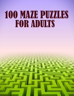 100 Maze Puzzles For Adults: A creative pig shaped maze book for mind relaxation with fun and more