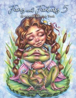 Fairy and Fantasy 5 Grayscale Coloring Book