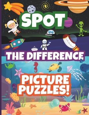 Spot The Difference Picture Puzzles!: Fun Search & Find Activity Book for Kids Includes a Variety of Themes