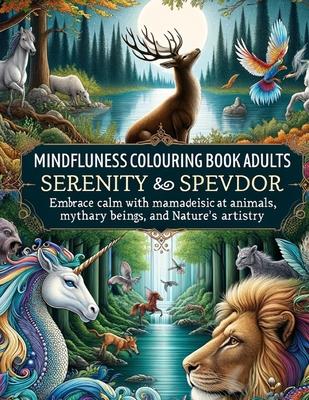 Mindfulness Coloring Book for Adults: Serenity and Splendor - Embrace Calm with Majestic Animals, Mythical Beings, and Nature's Artistry