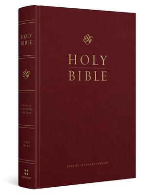 ESV Pew and Worship Bible, Large Print (Hardcover, Burgundy) Subscription