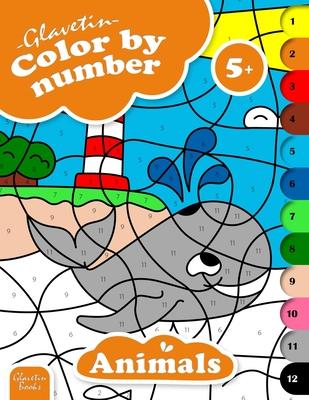 Glavetin - Color by number - Animals: Coloring book for kids ages 5 and up Subscription